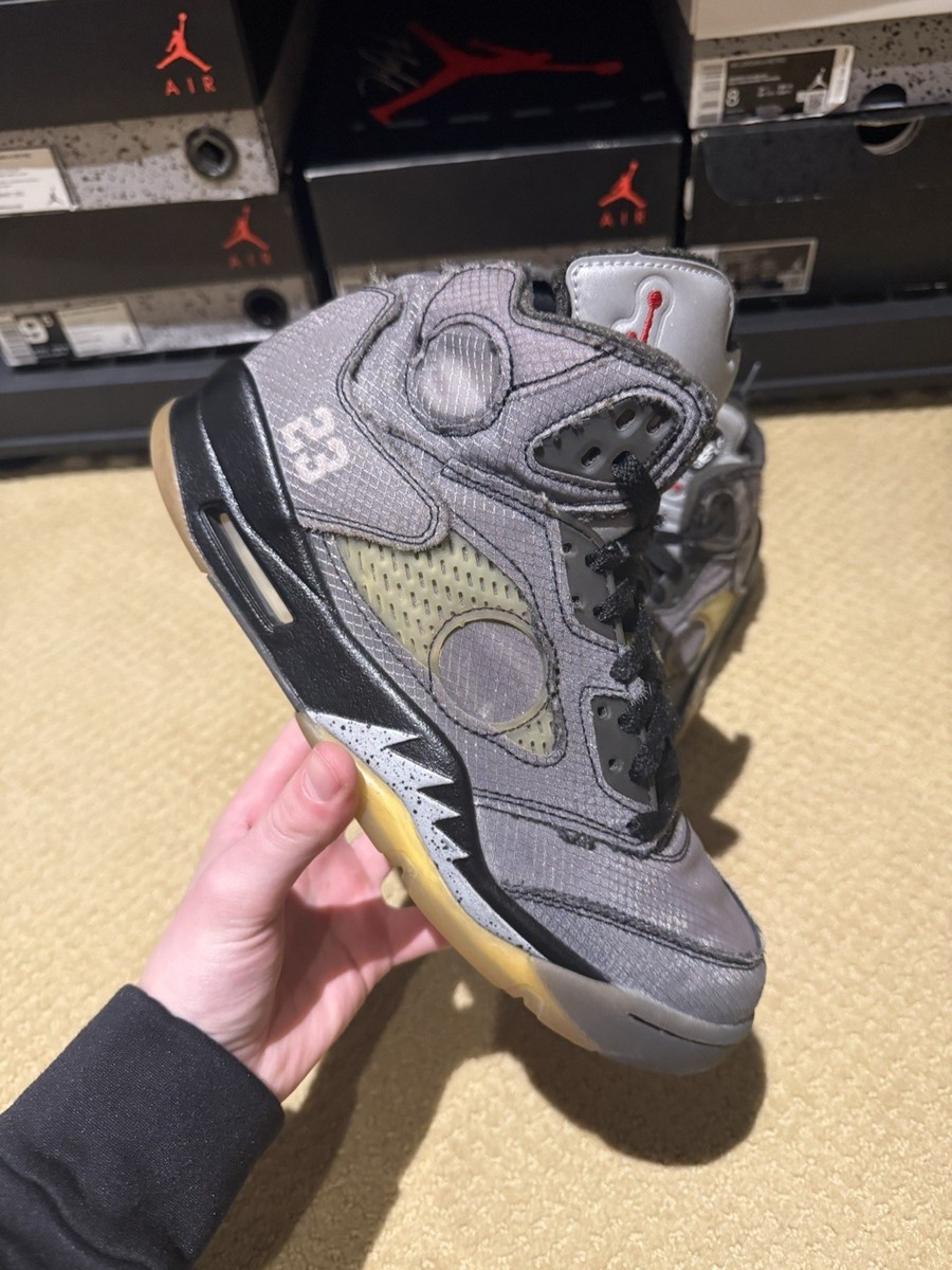 Jordan 5 Retro SP x Off-White Mid Muslin for Sale Jordan 5 Retro SP x Off-White Mid Muslin for Sale