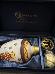 Öllampe Ne Qwa Kunst Rückseite bemalt signiert JIM SHORE Heartwood Creek Abraham Katze - Bild 1 von 16