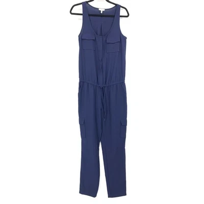 Mono Joie Sin Mangas Cintura Atada Para Mujer Talla XS Azul Marino Ajustado Bolsillos para Piernas Foto 1 de 4