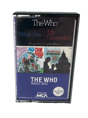 THE WHO MAGIC BUS / SINGS MY GENERATION CASSETTE TAPE ULTRA RARE! SHIPS FREE - Image 1 of 4