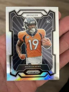 Marvin Mims 2023 Panini Prizm Variation Silver Prizm Rookie Card RC #318 - Picture 1 of 2