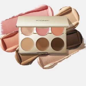 NIB ICONIC London Multi-Use Cream Blush, Bronzer, Highlighter Palette - Picture 1 of 16