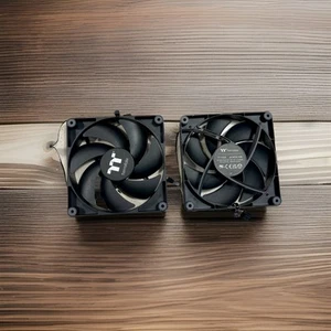 Thermaltake TT-1425, CT140, A1425 Quiet High Airflow Case Fan - Black - 2 x PACK - Zdjęcie 1 z 5
