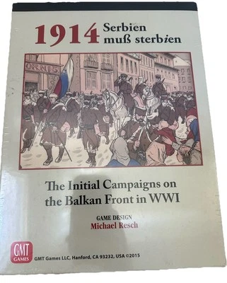 GMT Wargame 1914 - Serbien Muss Sterbien (Serbia Must Die) Box Brand New Sealed - Image 1 of 2
