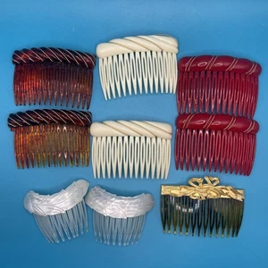 Vintage Side Hair Combs Lot - Picture 1 of 6