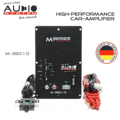 Audio System M-350.1 D 1-Kanal Digital Mono Verstärker 350 Watt RMS Endstufe  - Bild 1 von 4