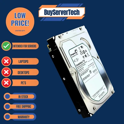 Seagate ST31000424SS 1TB 7200RPM SAS 6Gbps 3.5" HDD | 9JX244-003 | 0 Hours | 1YR - Image 1 of 4