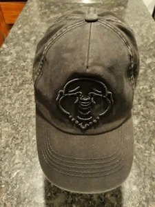 TRUE RELIGION CHARCOAL GRAY DENIM CAP - Picture 1 of 3