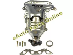 EXHAUST MANIFOLD W/CONVERTER 01 - 05 HONDA CIVIC 1.7L 674-608 - Picture 1 of 3