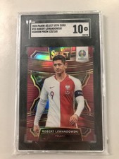 Robert Lewandowski Maroon /165 SGC 10 Panini Euro Select 2020 Poland