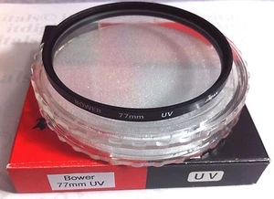 Bower 77mm UV Lens Glass Protector Safety Filter Guard Genuine 77 mm Japan - Picture 1 of 4