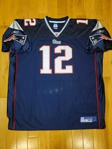 Camiseta de colección 2004 Reebok Tom Brady New England Patriots auténtica del equipo de la NFL 54 - Imagen 1 de 23
