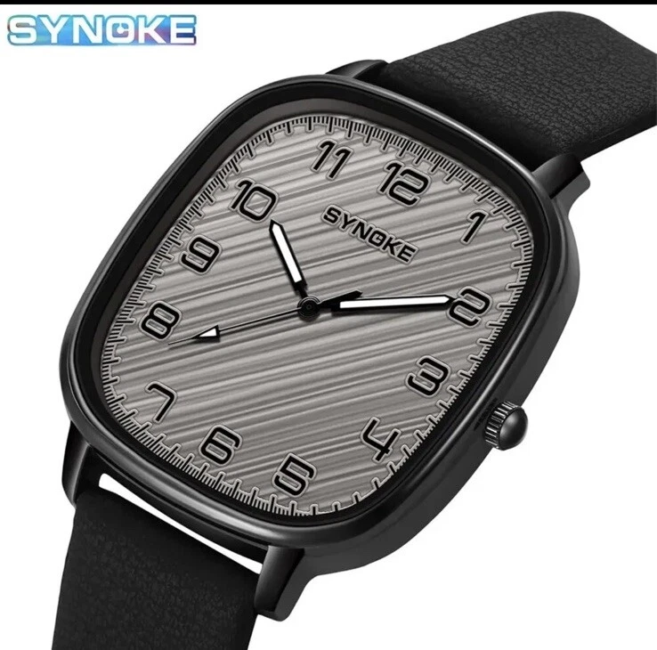 ✅ Swiss Mens Slim Sport Watch Wrist Military Analog Army Quartz Leather Strap UK - Image 1 of 4