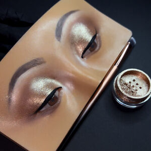 Auden Bronze Dazzle Shimmer Eyeshadow Pigment Powder Palette Glitter Nails Pot