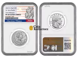 2025 S Clad Quarter 25C Dr. Vera Rubin NGC PF69 UCameo First Releases - Picture 1 of 1