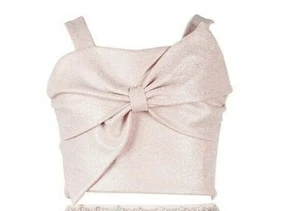 Sequin Hearts Big Girls Bow Top Size 10 - Picture 1 of 2