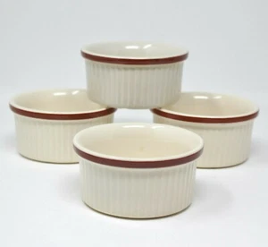 TG Green Ltd 4 Ramekins Church Gresley red Mini Soufflé Cookware Sienna 3.5" - Picture 1 of 8