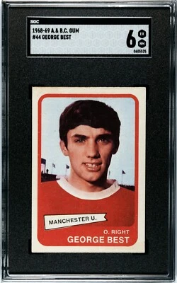1968 A & BC Gum Soccer George Best #44 SGC 6 Manchester United - Image 1 of 2