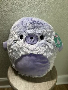 Squishmallows Fuzz A Mallows ELLEN the Seal 2023 Plüschtier 12 Zoll NEU - Bild 1 von 12
