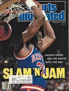 NEW YORK KNICKS PATRICK EWING 1989 SPORTS ILLUSTRATED 11X ALL STAR GEORGETOWN - Picture 1 of 1