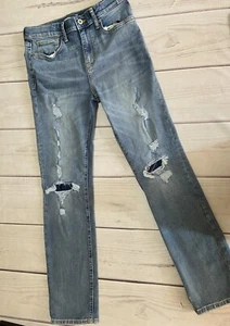 Old Navy Jeans Youth 16 Karate Slim Flex Distressed Denim Pants - Picture 1 of 11