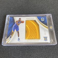 2015-16 Immaculate Kevon Looney Warriors Jersey Patch Gold 5/10 SSP Rookie #11