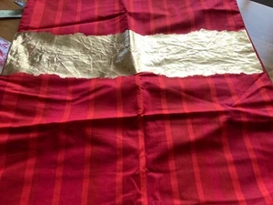 Aviva Stanoff At Home Table Runner Collectable 22 x 59 Red /Gold/Stripe - Picture 1 of 2