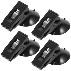 4 Pcs Card Holder Clamps with Suction Cups Plastic Clips - Zdjęcie 1 z 12