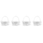  4 Pieces Flower Girl Basket Girls Accessory Food Container Variety