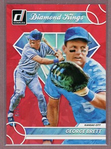 2023 Donruss Baseball Diamond Kings Holo Red #5 George Brett (Royals)/2023