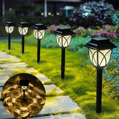 6X LED Solar Laterne Gartenleuchte Gartenlampe Solarleuchte Solarlampe Terrasse - Bild 1 von 4