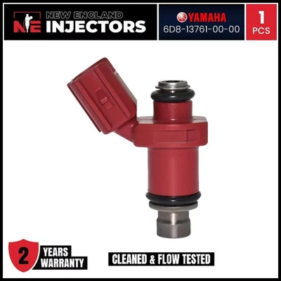Восстановленный оригинальный производитель Yamaha 4-тактный 75-115 л.с. одна топливная форсунка 6D8-13761-00-00 подходит 05+ - Изображение 1 из 3