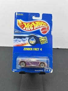 Hot Wheels 1992 Mainline Blue card Zender Fact 4 Purple Collector #177 - Picture 1 of 4