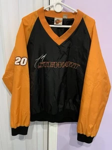 Winners Circle Tony Stewart Nylon Pullover Soft Shell Jacket Sz 2XL Orange Black - Picture 1 of 8