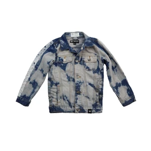 Encrypted Jacket Toddler XL 7 Blue Lightweight Casual Jean Acid Wash Button Up - Picture 1 of 17