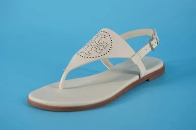 Sandalia Tory Burch Capri T Correa Logo Perforado Tanga Chanclas Talla 5 $248 Foto 1 de 4