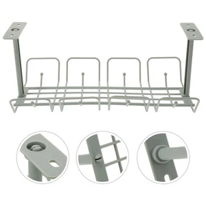 2 Pcs Wire Frame Storage Management for Desk Cable under Cord Organizer - Afbeelding 1 van 12