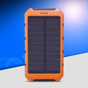 Portable Solar Power Bank 20000mAh Waterproof Shockproof Power Source for Phones - Photo 1 sur 15
