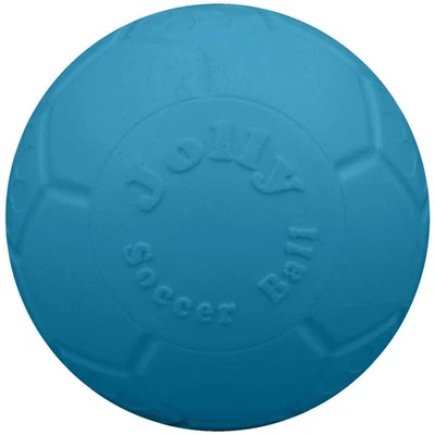 Jolly Pets Medium Soccer Ball Floatingbouncing Dog Toy 6 Inch Diameter Ocean Blu - Image 1 of 4