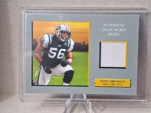 2006 Topps Turkey Red John Abraham Authentic Game Worn Jersey #TRR-JA NY Jets - Picture 1 of 2