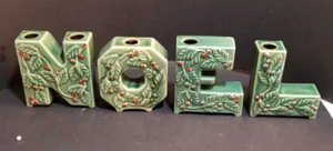 Lipper Mann NOEL letters candle holders - Picture 1 of 4