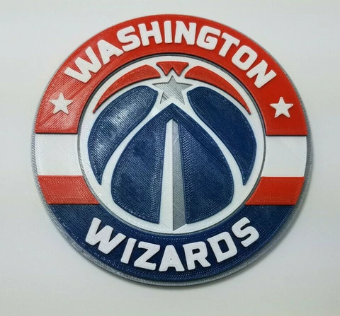 Washington Wizards 3D Basketball Logo - Emblem, Ornament or Magnet !! Cover