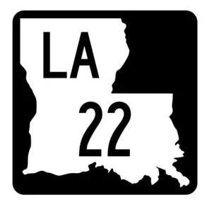 Louisiana State Highway 22 Sticker Decal R5749 Highway Route Sign - Picture 1 of 1
