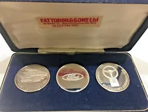 Solid Silver Commemorative Coin Set for Ford Fiesta Launch in 1976 - Picture 1 of 12