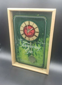 Tanqueray London Dry Gin große 21"x14" Wandschild Uhr - Vintage getestet - funktioniert - Bild 1 von 6