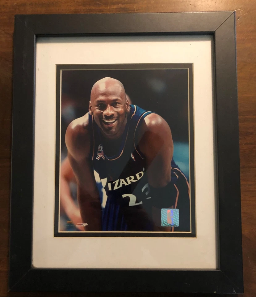 Michael Jordan #23 NBA Washington Wizards 8X10 Photo Framed in Nice Black Frame - Image 1 of 3