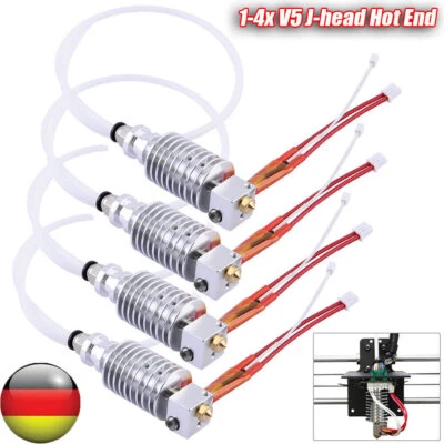 1-4x V5 J-head Hot End 0.4mm / 1.75mm für Anycubic I3 Mega 3D Drucker Extruder - Bild 1 von 4