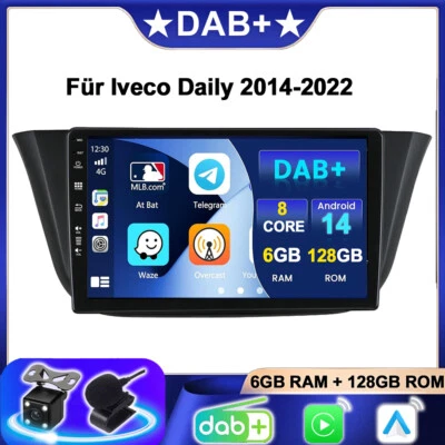 Für Iveco Daily 2014-2022 Autoradio Android 14 Navi GPS Car Play DAB+ QLED 128GB - Bild 1 von 4