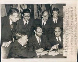 1947 Atomic Energy Commission Research Heads FH Spedding CL Wilson Press Photo - Picture 1 of 2