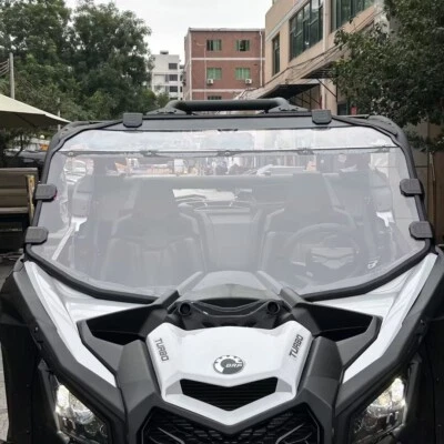 Scratch Resistant Full Windshield Tough PC For Can-Am Maverick X3 /Max 2017-2025 Foto 1 de 4
